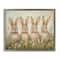 Stupell Industries Four Bunnies in Flowers Floating Frame Wall Art